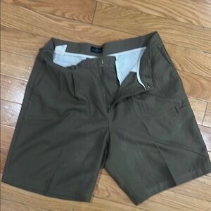 Dockers Green Flat Front Shorts Casual Style